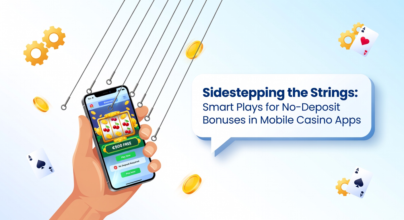 Smartphone displaying a mobile casino app with no-deposit bonus notification, highlighting free spins and credits on a vibrant slot game interface