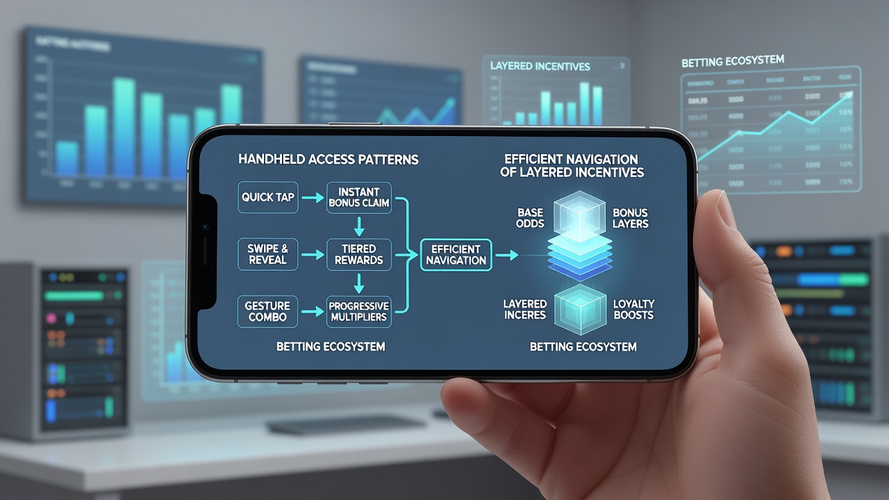 User navigating through stacked promotional layers on a smartphone screen