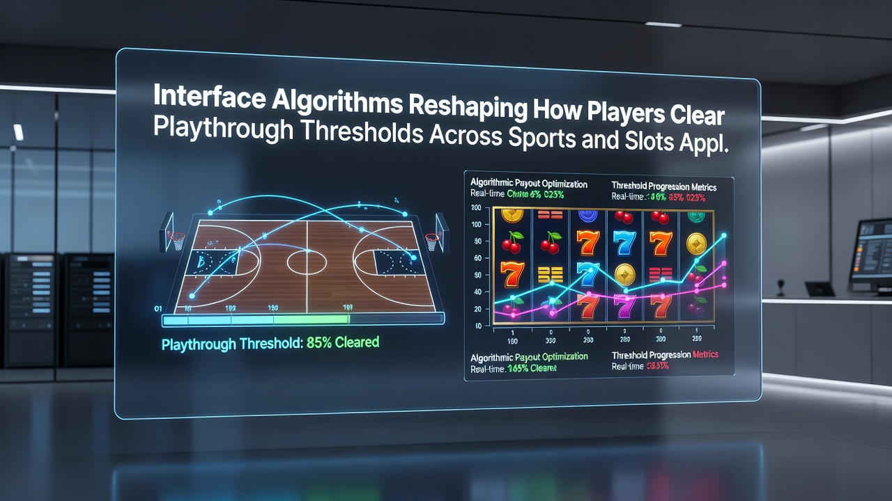 Screenshot-style view of a mobile interface displaying playthrough progress and algorithmic suggestions for slots and sports wagers