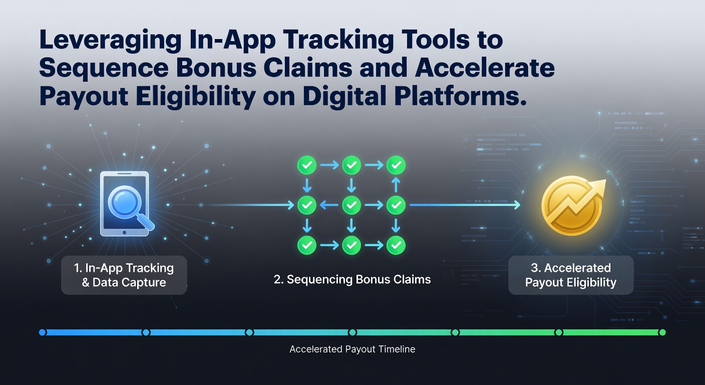 In-app tracking dashboard displaying sequenced bonus claims and payout timelines on a mobile betting platform