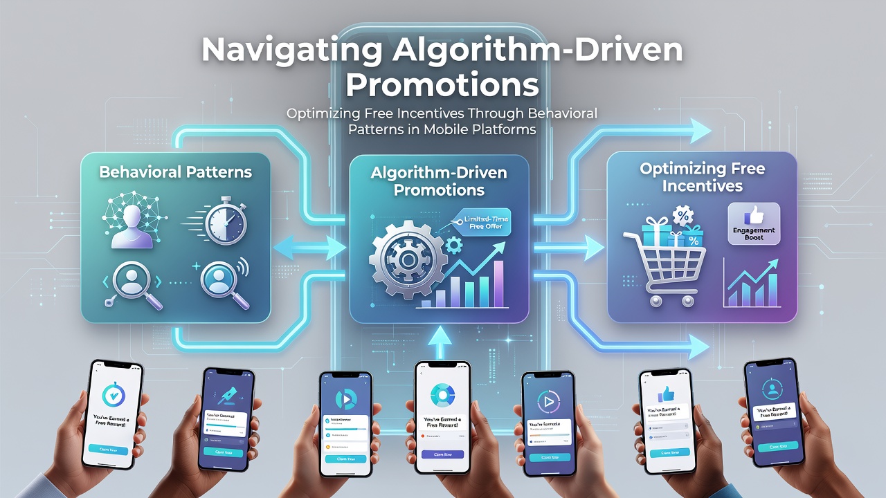 Mobile app interface displaying personalized promotion offers based on user activity patterns