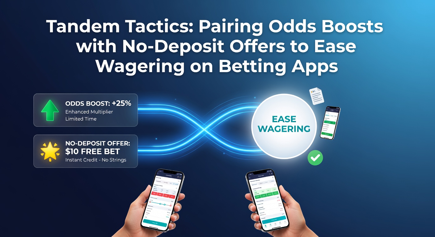 Mobile betting app screen showing odds boost token paired with no-deposit free spins offer