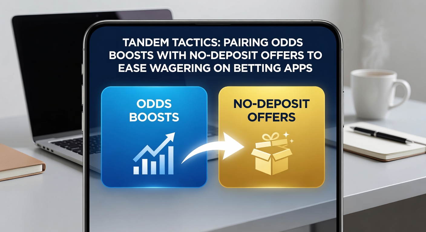 Screenshot of betting app interface displaying tandem odds boost and no-deposit bonus activation