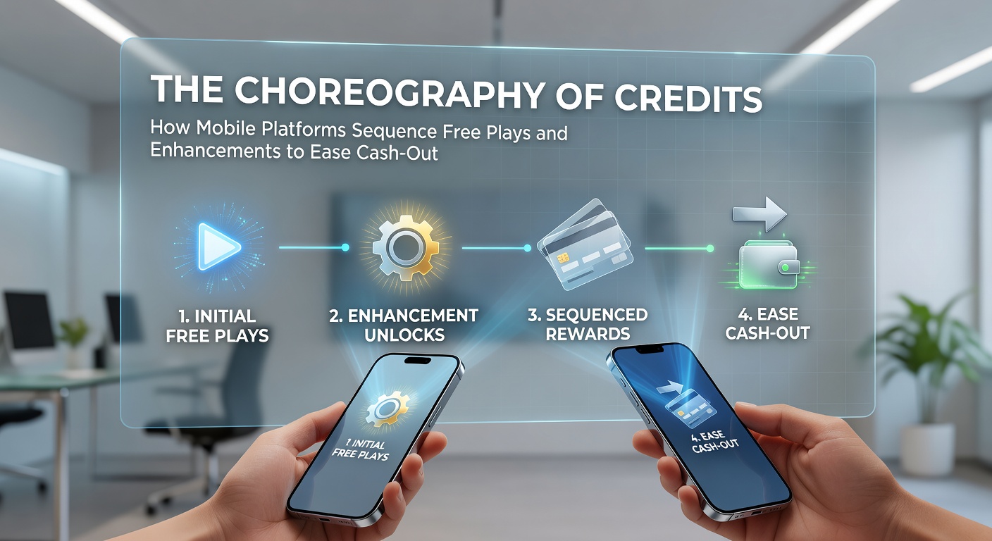 Flow diagram of credit sequencing steps leading to cashout