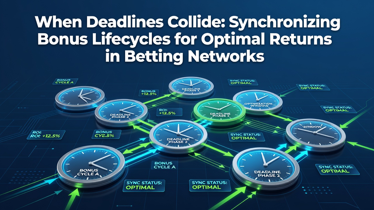 Diagram showing overlapping bonus expiration timelines across multiple betting platforms
